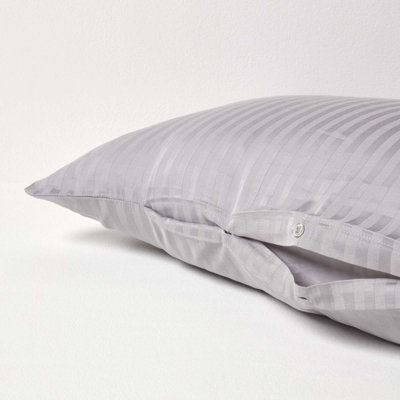 Homescapes Grey Egyptian Cotton Super Soft V Shaped Pillowcase 330 TC