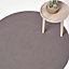 Homescapes Grey Handmade Woven Braided Round Rug, 150 cm