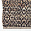 Homescapes Grey Recycled Leather Handwoven Herringbone Rug, 120 x 180 cm