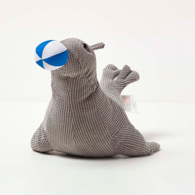 Homescapes Grey Seal Beach Ball Doorstop