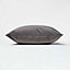 Homescapes Grey Velvet Cushion, Bolster30 x 50 cm