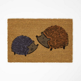 Homescapes Hedgehog Coir Doormat 40 x 60 cm