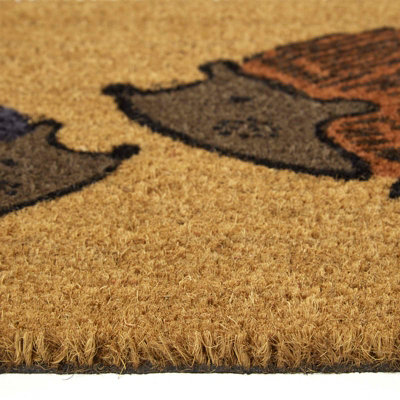 Homescapes Hedgehog Coir Doormat 40 x 60 cm
