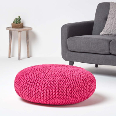 Fuzzy deals pink ottoman