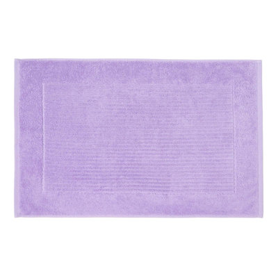 Homescapes Imperial Plain Lilac Bath Mat DIY at B Q