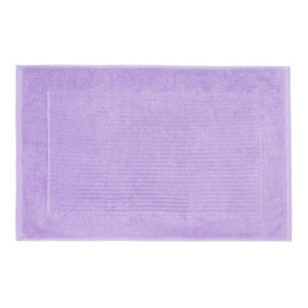Homescapes Imperial Plain Lilac Bath Mat