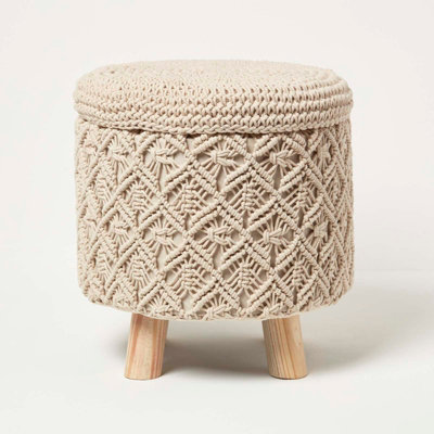 Macrame on sale ottoman diy