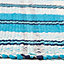 Homescapes Irvine Handwoven Blue Tartan 100% Cotton Rug, 66 x 200 cm