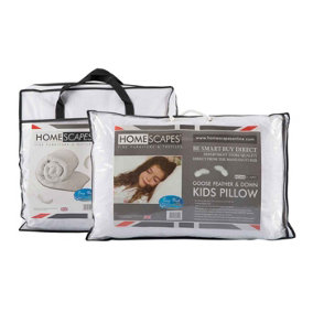 Homescapes Kids 10.5 Tog Goose Feather Duvet & Pillow Set