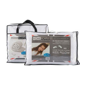 Homescapes Kids 4.5 Tog Goose Feather Duvet & Pillow Set