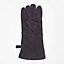 Homescapes Large Black Leather BBQ Glove