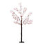 Homescapes Large Light Pink Artificial Blossom Tree with Metal Base, 1.4M Tall