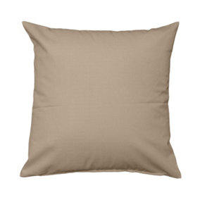 Homescapes Latte Linen Look Cushion Cover - 45 x 45 cm