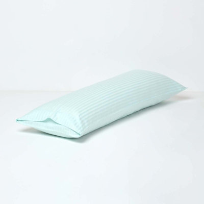 Homescapes Light Blue Egyptian Cotton Ultrasoft Body Pillowcase 330 TC