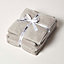 Homescapes Light Grey 100% Combed Egyptian Cotton Towel Bale Set 500 GSM
