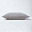 Homescapes Light Grey Velvet Rectangular Cushion Cover, 30 x 50 cm