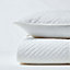 Homescapes Luxury Cream Quilted Velvet Bedspread Geometric Pattern 'Paragon Diamond' Throw, 250 x 260 cm