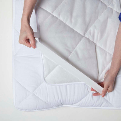 Homescapes Luxury Extra Thick 500 GSM Cotton Mattress Topper, Euro 90 x 200 cm