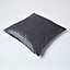 Homescapes Luxury Grey Velvet Cushion Cover, 60 x 60 cm