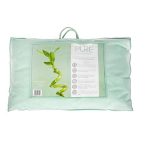 Homescapes Luxury Organic Bamboo Pillow for Back Sleepers