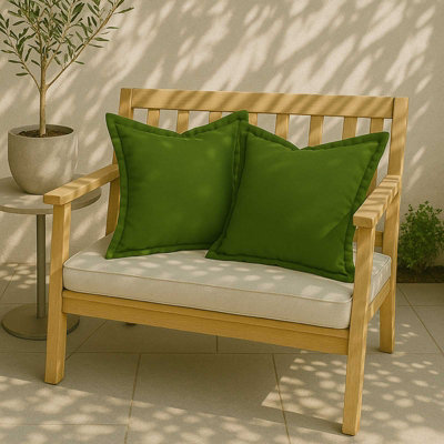 Homescapes Luxury Outdoor Cushions Set, Waterproof Filled