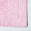Homescapes Luxury Two Piece Cotton Pink Bath Mat Set