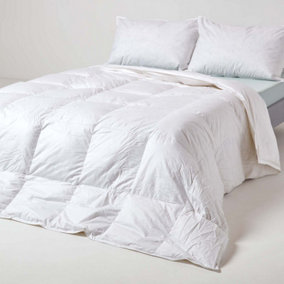 Homescapes Luxury White Duck Down 9 Tog Double Size Duvet