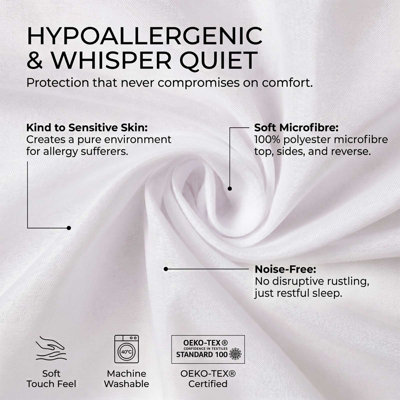 Homescapes Luxury Zipped Mattress Encasement 30 cm Waterproof