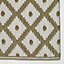 Homescapes May Geometric Olive Green Outdoor Rug, 180 x 270 cm