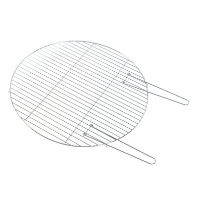 Homescapes Metal BBQ Grill for Fire Bowl with Handles DIY at B&Q