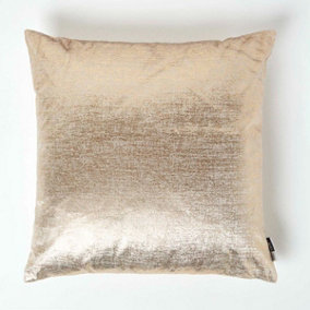 Homescapes Metallic Gold Cushion