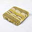 Homescapes Morocco Striped Cotton Floor Cushion Yellow