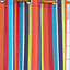 Homescapes Multi Stripes Ready Made Eyelet Curtain Pair, 137 x 182 cm Drop