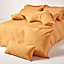 Homescapes Mustard Yellow Continental Pillowcase Egyptian Cotton 200 TC, 40 x 40cm