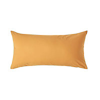 Homescapes Mustard Yellow Continental Pillowcase Egyptian Cotton 200 TC, 40 x 80cm