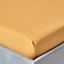 Homescapes Mustard Yellow Egyptian Cotton Deep Fitted Sheet 200 TC, Double