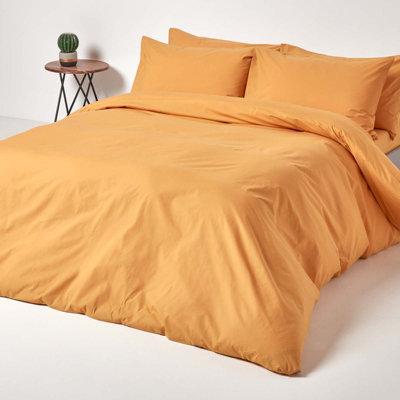 Homescapes Mustard Yellow Egyptian Cotton Deep Fitted Sheet 200 TC, King