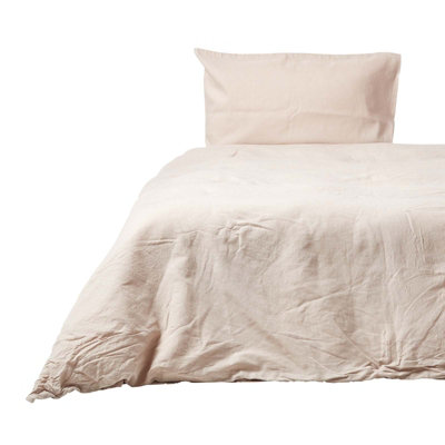 Homescapes Natural Linen Duvet Cover Set, Single