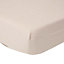 Homescapes Natural Linen Fitted Sheet, King