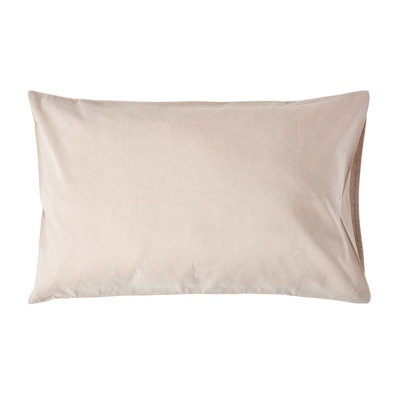 Homescapes Natural Linen Housewife Pillowcase, Standard