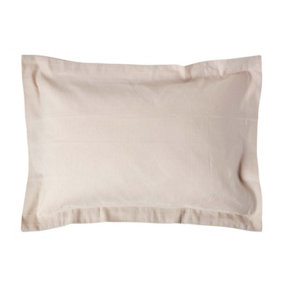 Homescapes Natural Linen Oxford Pillowcase, King