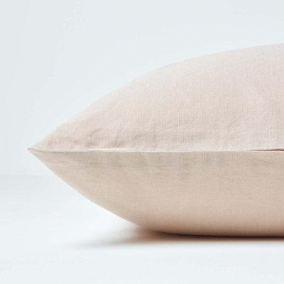 Homescapes Natural Linen V Shaped Pillowcase