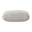 Homescapes Natural Square Cotton Knitted Pouffe Floor Cushion