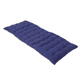 Homescapes Navy Bench Cushion, Two Seater