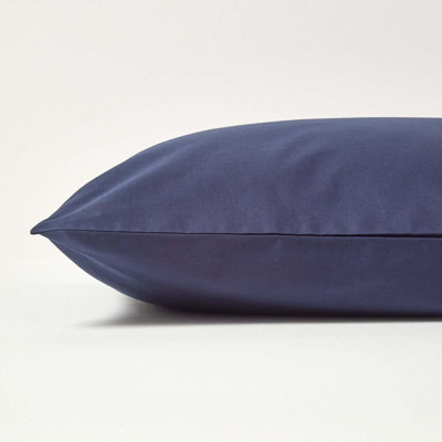 Homescapes Lenzuolo Con Angoli In Cotone Egiziano 200 Fili – Blu Navy, 270x300 Cm, Morbido E Ipoallergenico - 2