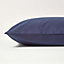 Homescapes Navy Blue Continental Egyptian Cotton Pillowcase 200 TC, 40 x 40 cm