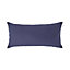 Homescapes Navy Blue Continental Egyptian Cotton Pillowcase 200 TC, 40 x 80 cm