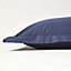 Homescapes Navy Blue Egyptian Cotton Oxford Pillowcase 200 TC, King Size