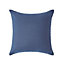 Homescapes Navy Blue European Linen Pillowcase, 40 x 40 cm