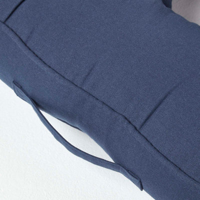 Homescapes Navy Blue Pressure Relief Armchair Booster Cushion